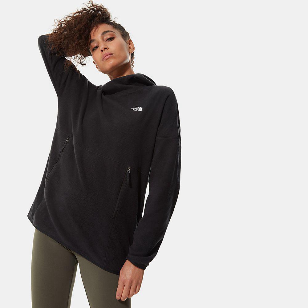 The North Face Tka Glacier Fleece Γυναικεια Φούτερ Hoodie - Μαυρα (DYSA78912)
